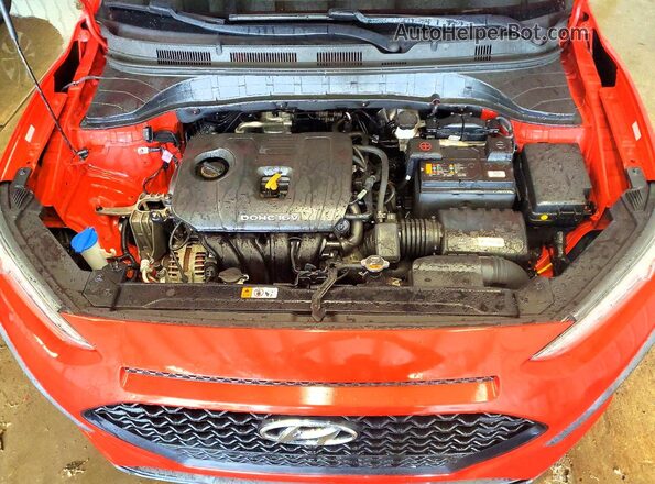 KM8K2CAA5LU524443 2020 HYUNDAI KONA Оранжевый Вид подкапотного пространства