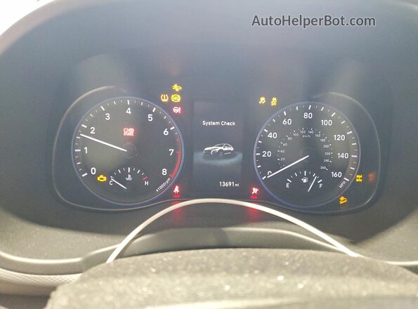 KM8K2CAB5PU013099 2023 HYUNDAI KONA Gray Սարքավորումների վահանակի տեսք