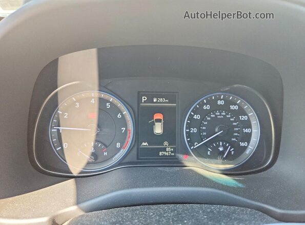 KM8K2CAB9NU877571 2022 HYUNDAI KONA White Widok zestawu wskaźników