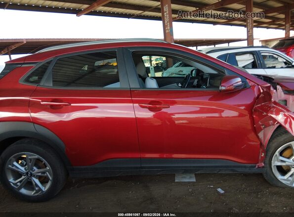 KM8K32AB4PU061958 2023 HYUNDAI KONA Red Widok zestawu wskaźników