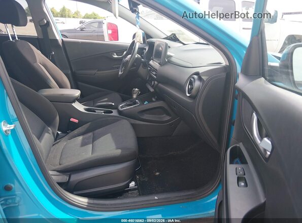 KM8K32AB7NU857147 2022 HYUNDAI KONA Blue Widok wnętrza z przodu