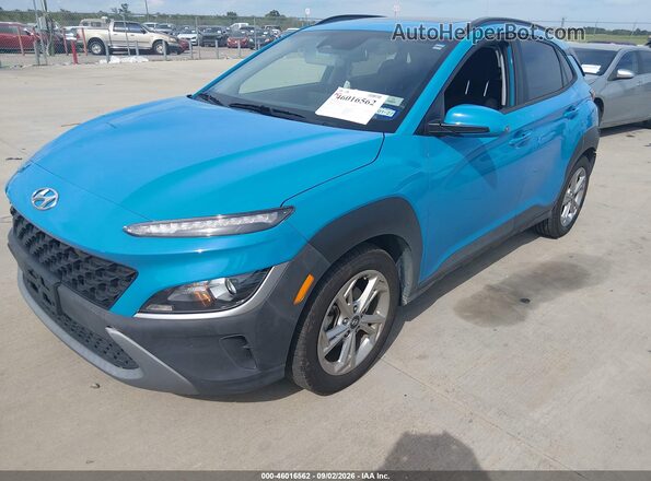 KM8K32AB7NU857147 2022 HYUNDAI KONA Blue Przód lewy