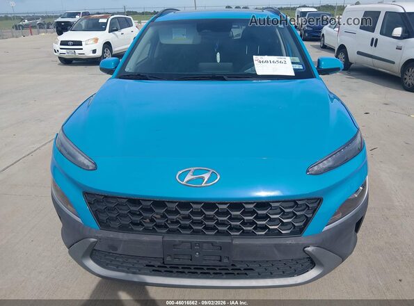 KM8K32AB7NU857147 2022 HYUNDAI KONA Blue Widok zestawu wskaźników