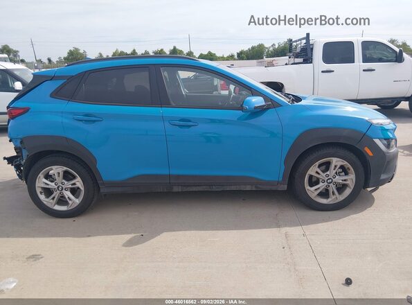 KM8K32AB7NU857147 2022 HYUNDAI KONA Blue Widok wnętrza z tyłu