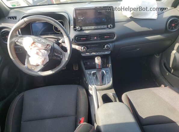 KM8K33A38PU998438 2023 HYUNDAI KONA White Widok deski rozdzielczej