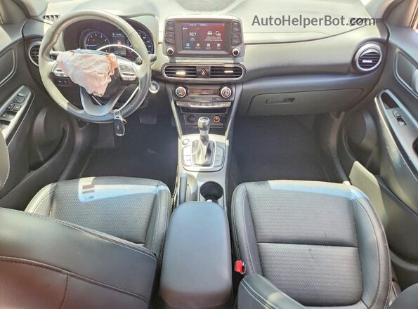 KM8K33A53LU538342 2020 HYUNDAI KONA Gray წინა პანელის ხედი