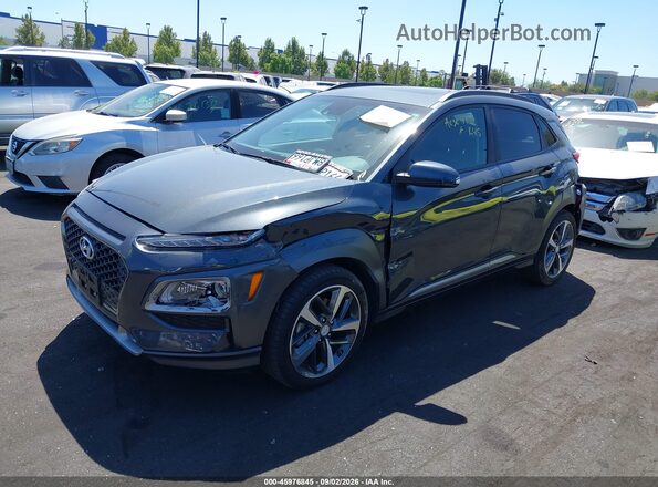 KM8K33A59LU416603 2020 HYUNDAI KONA Gray Przód lewy