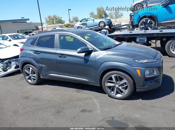 KM8K33A59LU416603 2020 HYUNDAI KONA Gray Widok wnętrza z tyłu