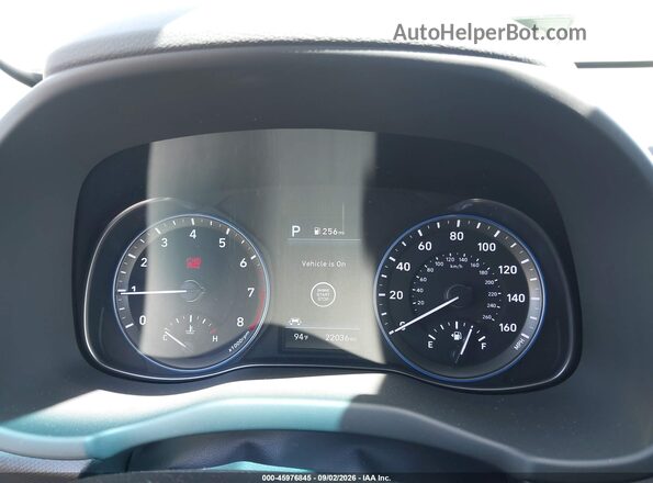 KM8K33A59LU416603 2020 HYUNDAI KONA Gray Widok tylnych siedzeń