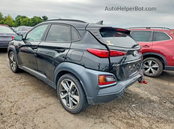KM8K3CA51MU737259 2021 HYUNDAI KONA Черный Задняя левая четверть