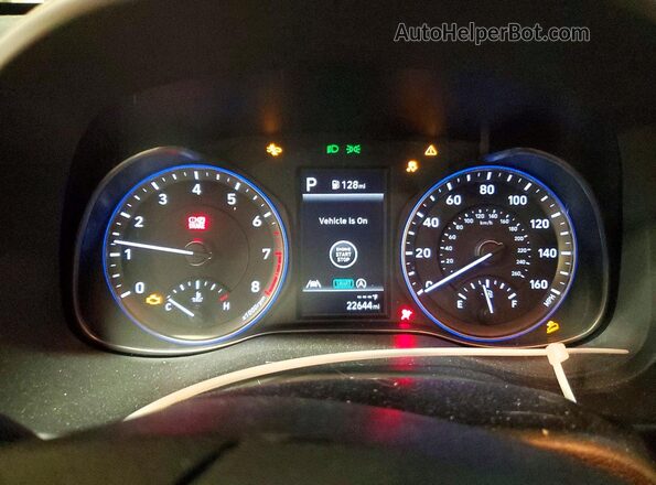 KM8K3CAB9PU930527 2023 HYUNDAI KONA Black Vista del cuadro de instrumentos