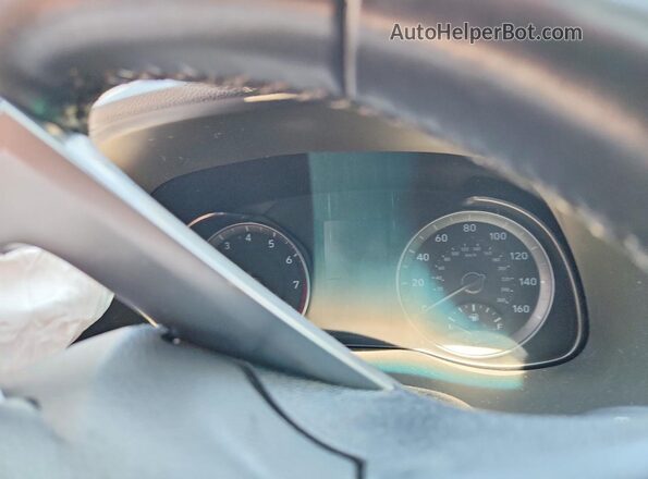 KM8K53A53KU373997 2019 HYUNDAI KONA Gray Widok zestawu wskaźników