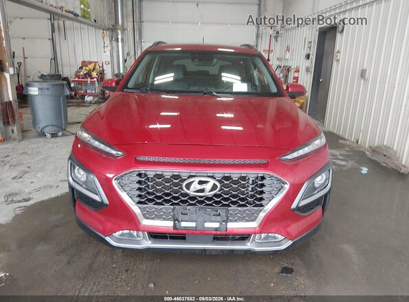 KM8K5CA52JU068523 2018 HYUNDAI KONA Red Вид щитка приладів