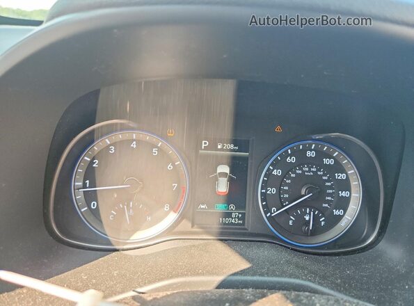 KM8K62AB1NU774644 2022 HYUNDAI KONA Gray Սարքավորումների վահանակի տեսք