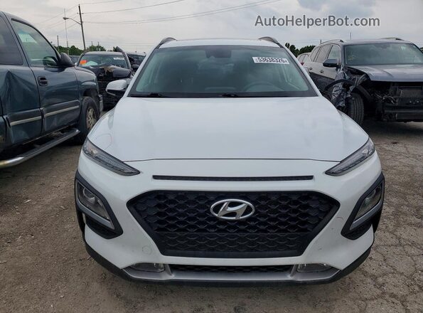 KM8K6CAA0KU323455 2019 HYUNDAI KONA White Front view