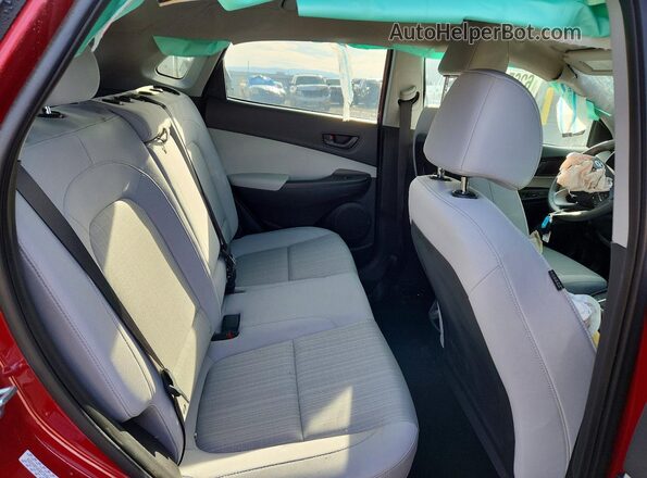 KM8K6CAB2PU040359 2023 HYUNDAI KONA Red უკანა სავარძლების ხედი