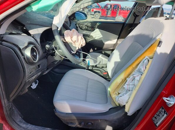 KM8K6CAB2PU040359 2023 HYUNDAI KONA Red წინა სალონის ხედი