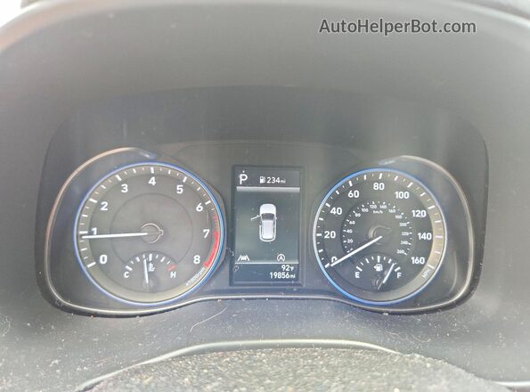 KM8K6CAB2PU042192 2023 HYUNDAI KONA Silver Вид щитка приладів