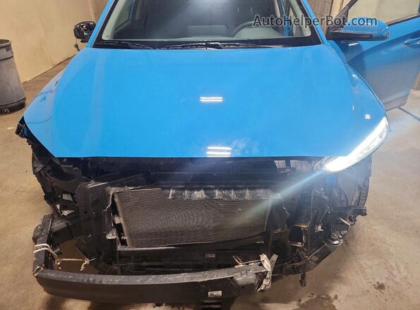 KM8K6CAB7PU939346 2023 HYUNDAI KONA Blue Widok komory silnika