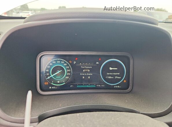 KM8KH3AC4PU012064 2023 HYUNDAI KONA White Սարքավորումների վահանակի տեսք