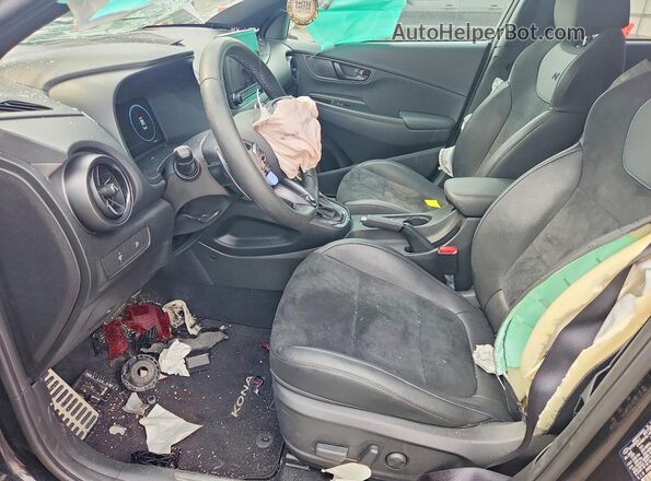 KM8KH3AC5PU006046 2023 HYUNDAI KONA Black Սալոնի դիմացի տեսք