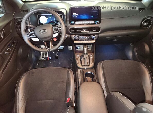KM8KH3AC9PU007863 2023 HYUNDAI KONA Black Առջևի վահանակի տեսք