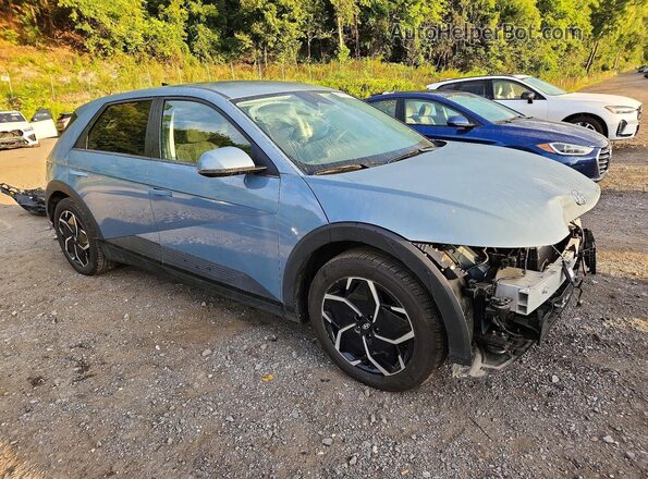 KM8KM4AE2NU070657 2022 HYUNDAI IONIQ Синий Передняя правая четверть