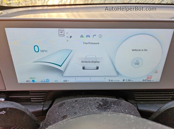 KM8KM4AE2NU070657 2022 HYUNDAI IONIQ Синий Вид щитка приборов