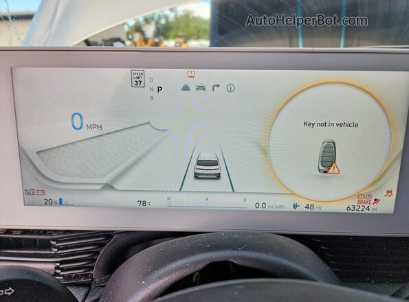 KM8KN4AE1PU175657 2023 HYUNDAI IONIQ Silver Սարքավորումների վահանակի տեսք