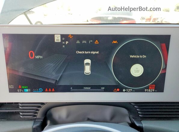 KM8KN4AE6PU181051 2023 HYUNDAI IONIQ Gray Vista del cuadro de instrumentos