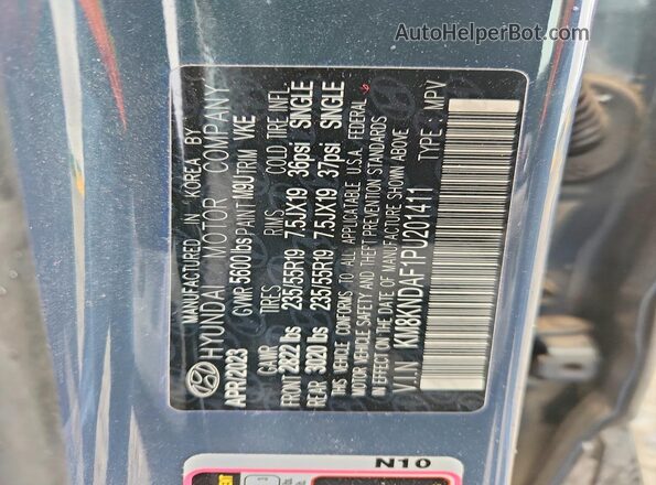 KM8KNDAF1PU201411 2023 HYUNDAI IONIQ Бирюзовый Вид подкапотного пространства