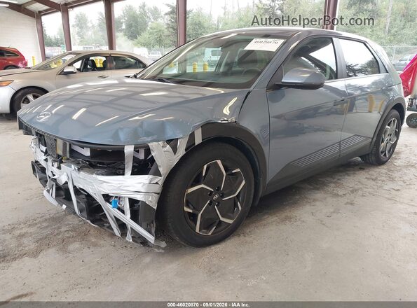 KM8KNDDF6RU264695 2024 HYUNDAI IONIQ 5 Blue წინა მარცხენა ხედი სამი მეოთხედიდან