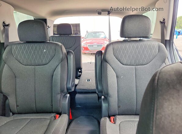 KM8R24HE9LU051756 2020 HYUNDAI PALISADE Black Vista de los asientos traseros
