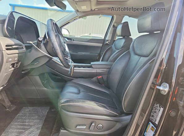 KM8R34GE3PU490424 2023 HYUNDAI PALISADE Black Widok wnętrza z przodu