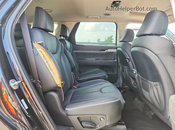 KM8R34GE3PU490424 2023 HYUNDAI PALISADE Black Widok wnętrza z tyłu