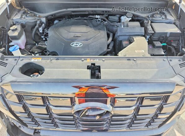 KM8R34GE3PU490424 2023 HYUNDAI PALISADE Black Widok komory silnika