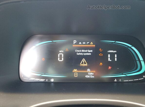KM8R34GE4RU699786 2024 HYUNDAI PALISADE Black Widok zestawu wskaźników