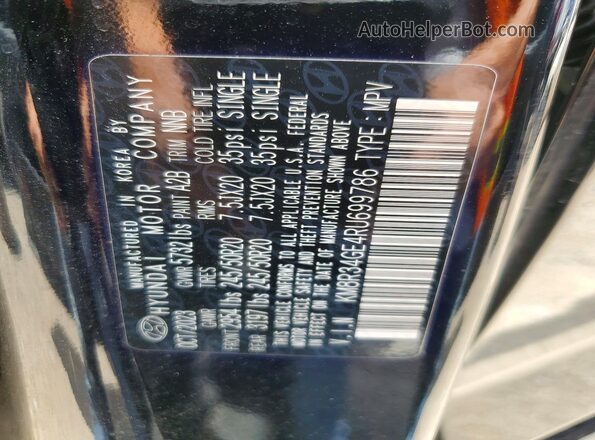 KM8R34GE4RU699786 2024 HYUNDAI PALISADE Black Widok naklejki z numerem VIN