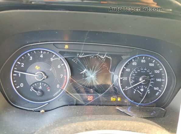 KM8R34HE8LU075883 2020 HYUNDAI PALISADE Gray Widok zestawu wskaźników