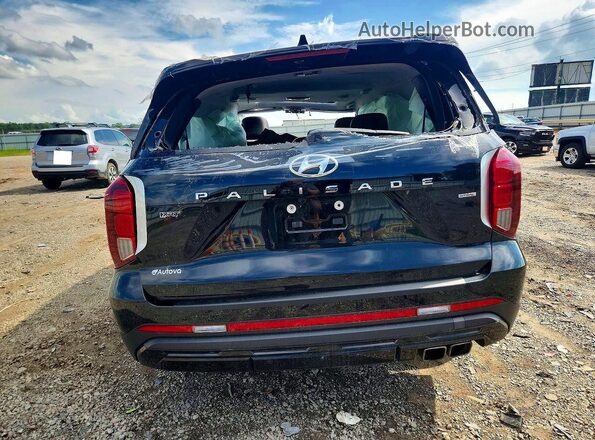 KM8R3DGE3RU741073 2024 HYUNDAI PALISADE Black Հետևի տեսք