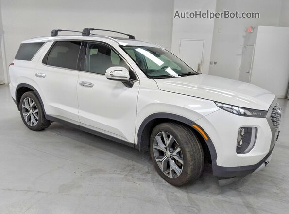 KM8R3DHE7MU254367 2021 HYUNDAI PALISADE Белый Передняя правая четверть
