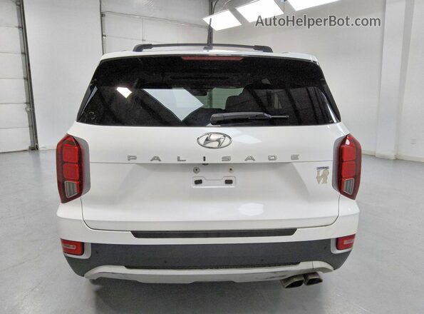 KM8R3DHE7MU254367 2021 HYUNDAI PALISADE Белый Вид сзади