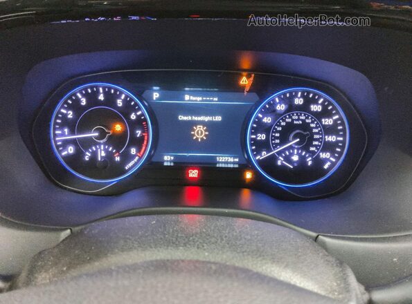 KM8R3DHE7MU254367 2021 HYUNDAI PALISADE Белый Вид щитка приборов