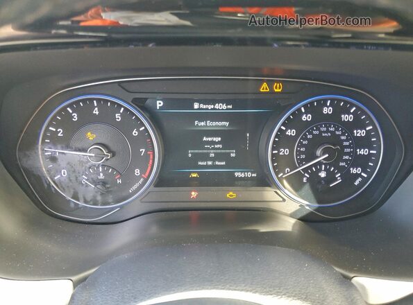 KM8R44HE5LU098678 2020 HYUNDAI PALISADE Black Вид щитка приладів