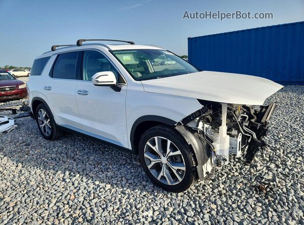 KM8R44HE8MU302939 2021 HYUNDAI PALISADE White Delantero derecho
