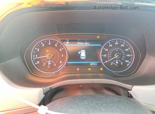 KM8R44HE8MU302939 2021 HYUNDAI PALISADE White Vista del cuadro de instrumentos