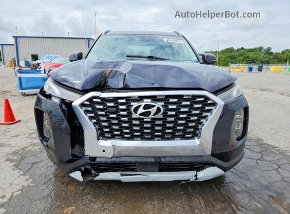 KM8R44HEXLU039058 2020 HYUNDAI PALISADE Blue წინა ხედი