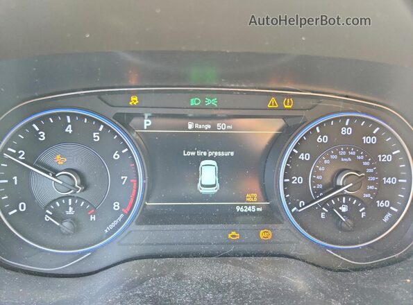 KM8R44HEXLU039058 2020 HYUNDAI PALISADE Blue ხელსაწყოთა პანელის ხედი