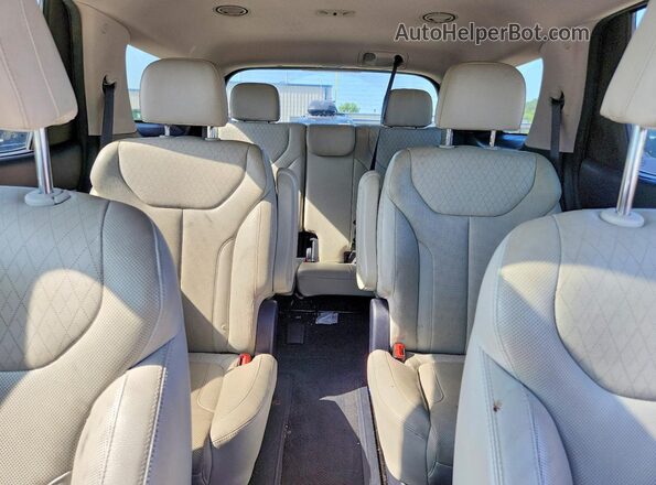 KM8R44HEXLU039058 2020 HYUNDAI PALISADE Blue უკანა სავარძლების ხედი