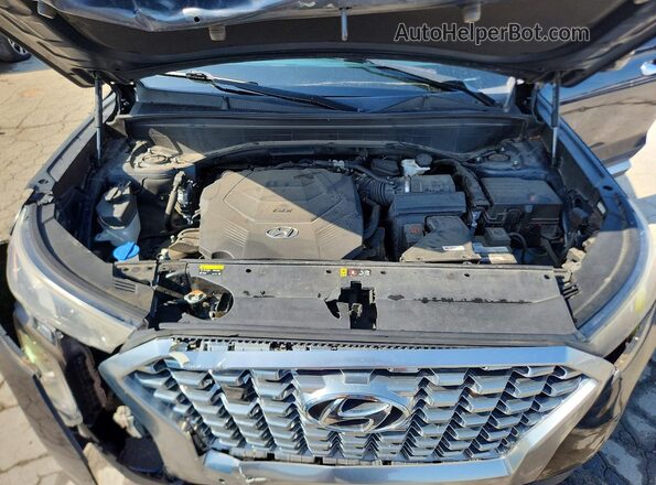 KM8R44HEXLU039058 2020 HYUNDAI PALISADE Blue ძრავის განყოფილების ხედი